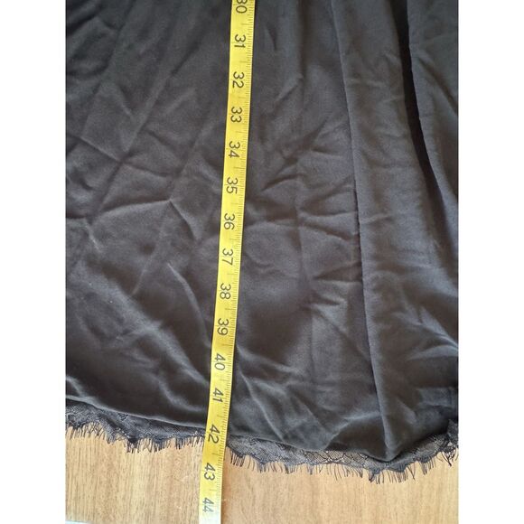 Dress The Population Alicia Mixed Media MIDI Black Dress Size Large LBD - Picture 8 of 9